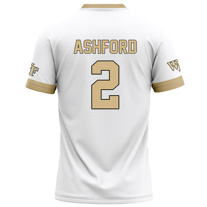 Wake Forest - NCAA Football : Robby Ashford - White Football Jersey-1