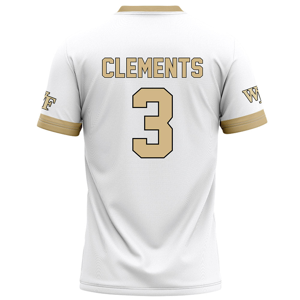 Wake Forest - NCAA Football : JaMario Clements - White Football Jersey-1