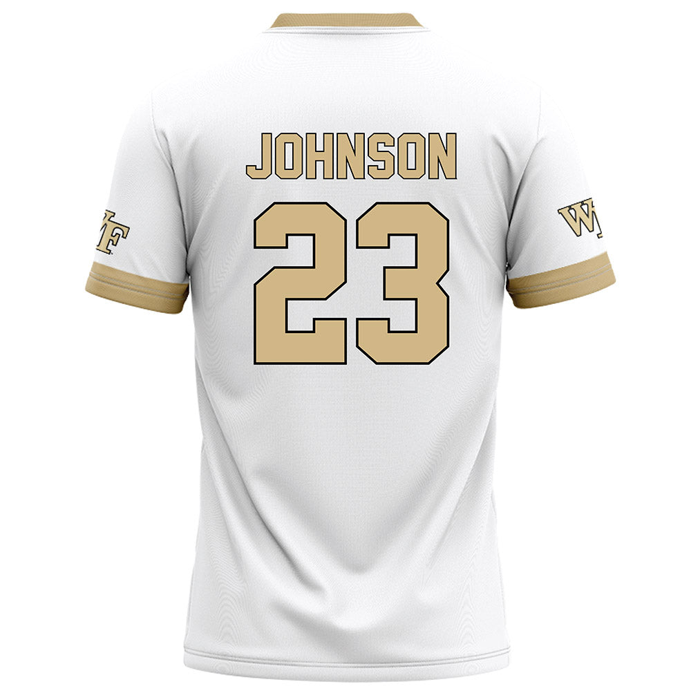 Wake Forest - NCAA Football : Braylon Johnson - White Football Jersey-1