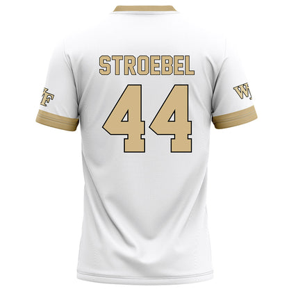 Wake Forest - NCAA Football : Wesley Stroebel - White Football Jersey-1