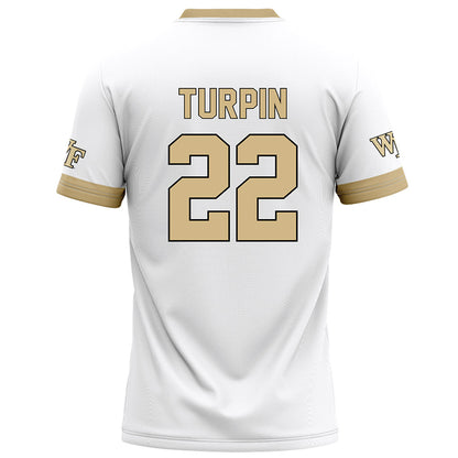 Wake Forest - NCAA Football : Myles Turpin - White Football Jersey-1