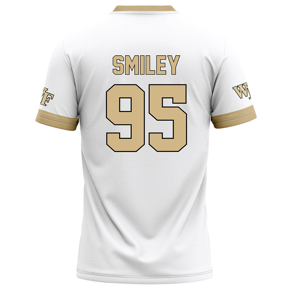 Wake Forest - NCAA Football : Brandon Smiley - White Football Jersey-1