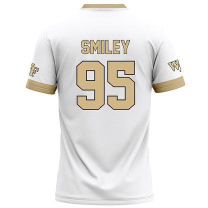 Wake Forest - NCAA Football : Brandon Smiley - White Football Jersey-1