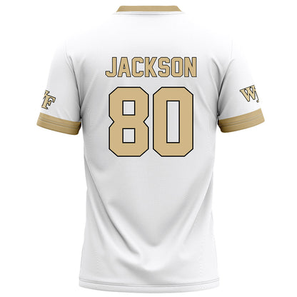 Wake Forest - NCAA Football : Zeek Jackson - Football Jersey White