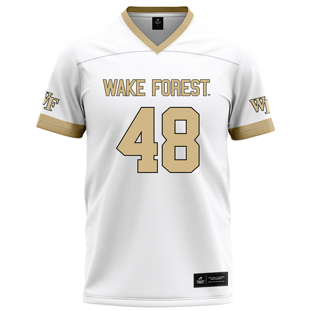 Wake Forest - NCAA Football : Matthew Lusardi - White Football Jersey-0