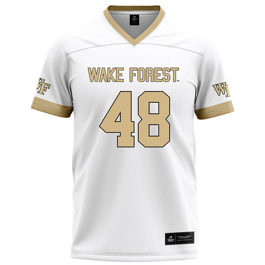 Wake Forest - NCAA Football : Matthew Lusardi - White Football Jersey-0