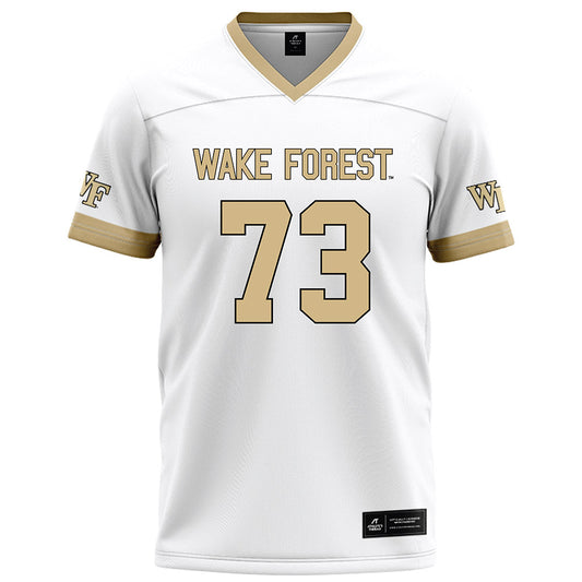 Wake Forest - NCAA Football : George Steih - White Football Jersey-0