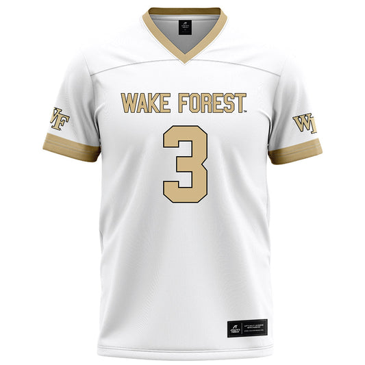 Wake Forest - NCAA Football : JaMario Clements - White Football Jersey-0