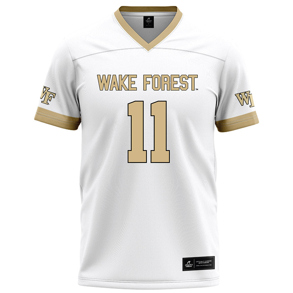 Wake Forest - NCAA Football : RJ Vick Jr - White Football Jersey-0