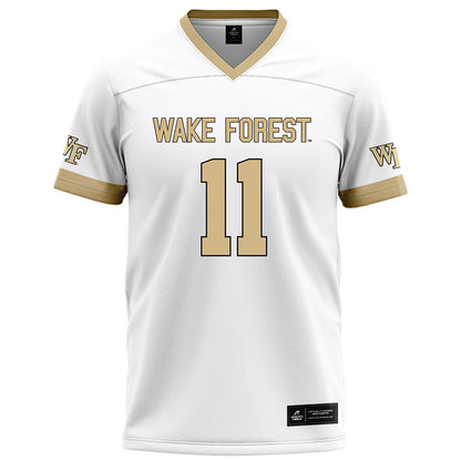 Wake Forest - NCAA Football : RJ Vick Jr - White Football Jersey-0