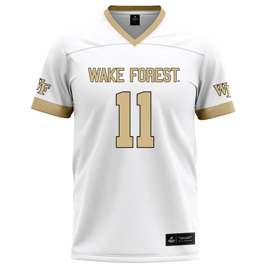 Wake Forest - NCAA Football : RJ Vick Jr - White Football Jersey-0