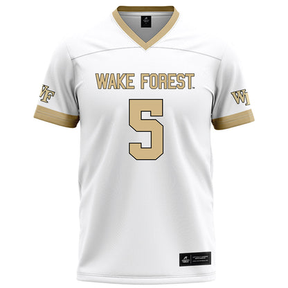 Wake Forest - NCAA Football : Deshawn Purdie - White Football Jersey-0