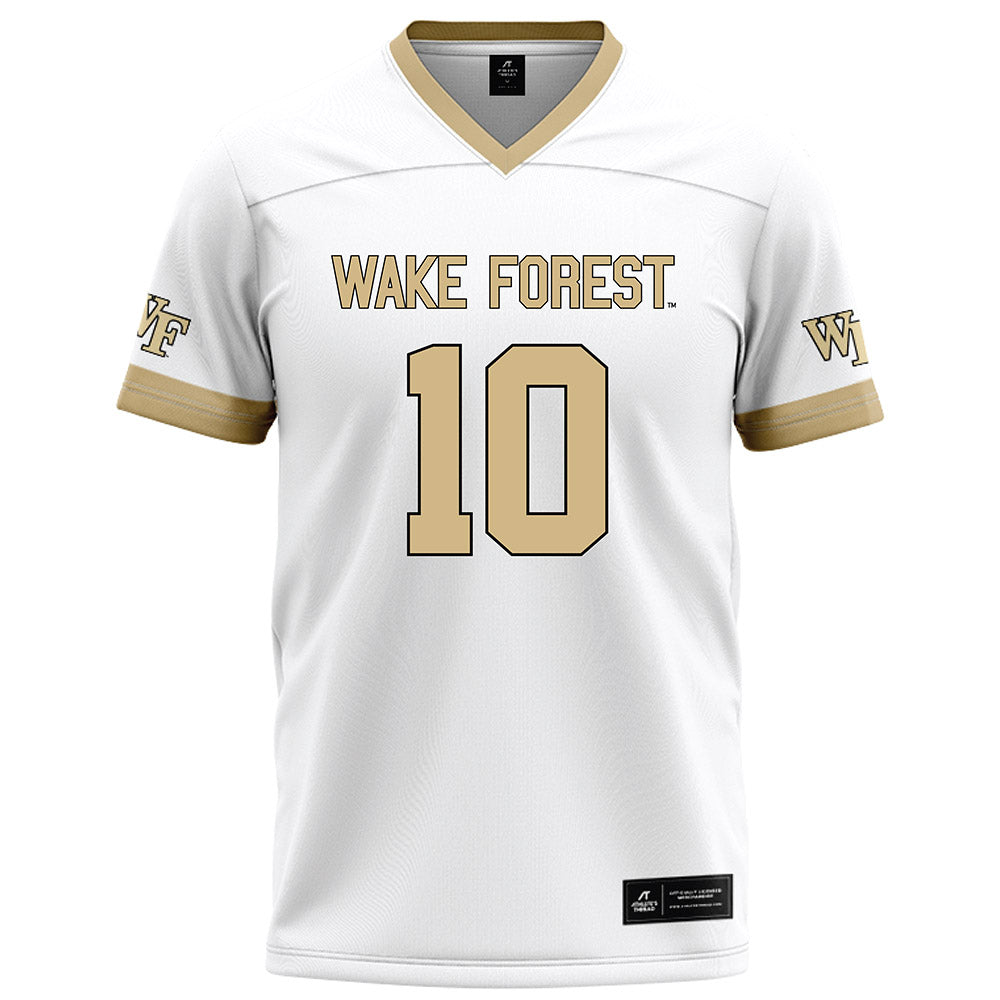 Wake Forest - NCAA Football : Gabe Kirschke - White Football Jersey-0