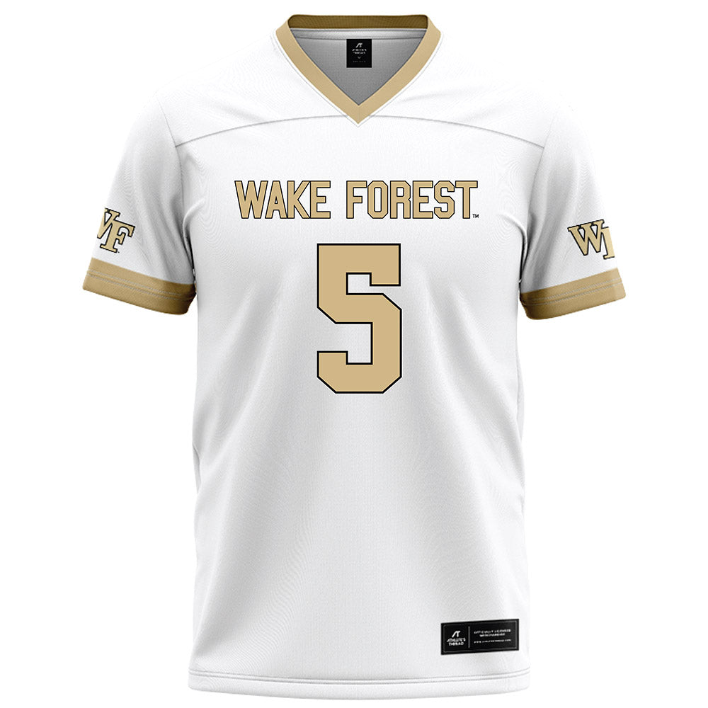 Wake Forest - NCAA Football : Davaughn Patterson - White Football Jersey-0