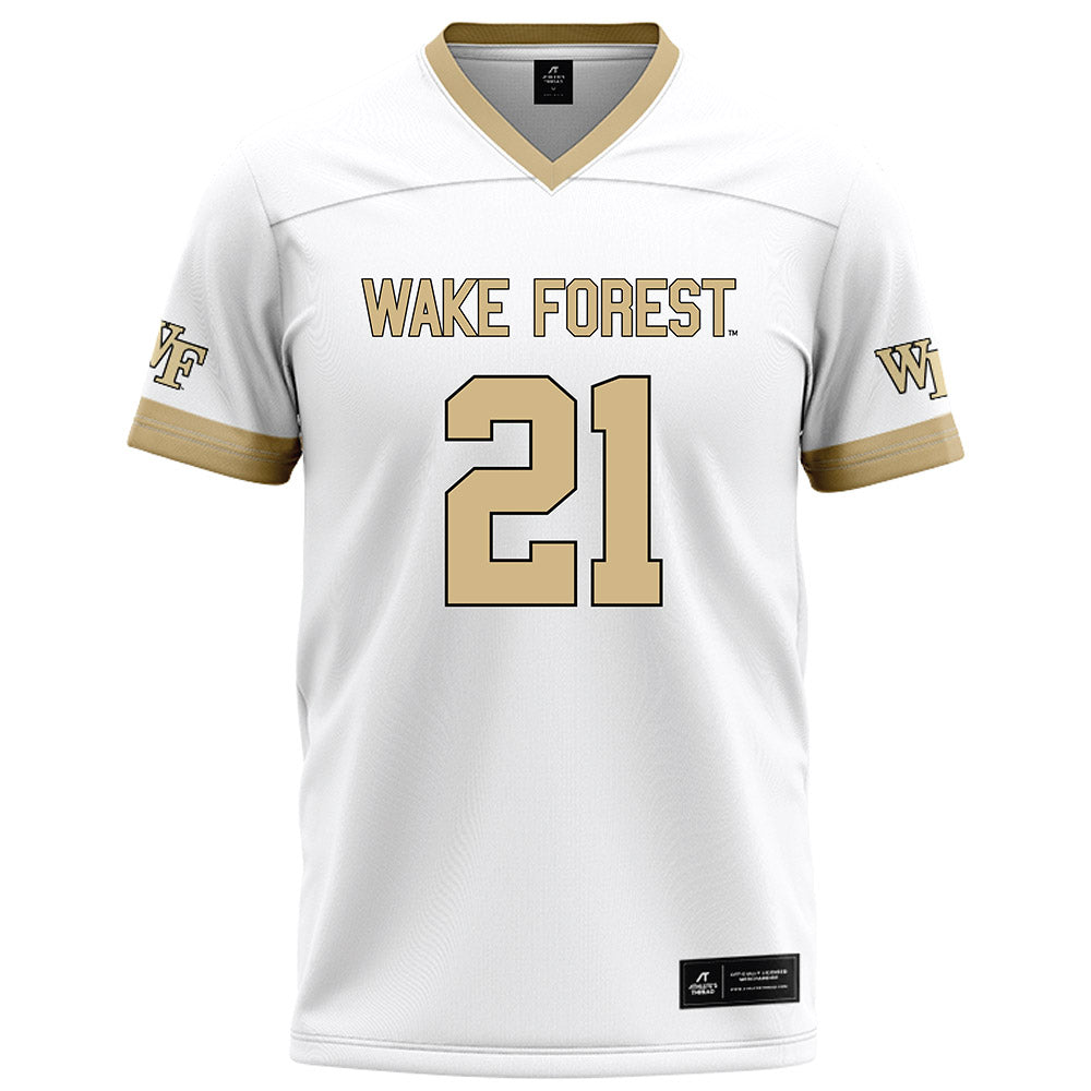 Wake Forest - NCAA Football : Aiden Hall - White Football Jersey-0