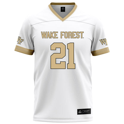 Wake Forest - NCAA Football : Aiden Hall - White Football Jersey-0