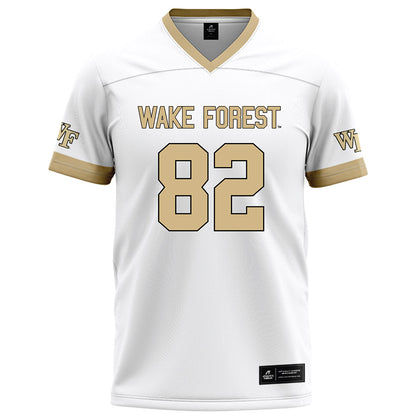 Wake Forest - NCAA Football : Luca Strazzini - White Football Jersey-0