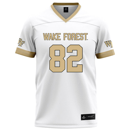 Wake Forest - NCAA Football : Luca Strazzini - White Football Jersey-0