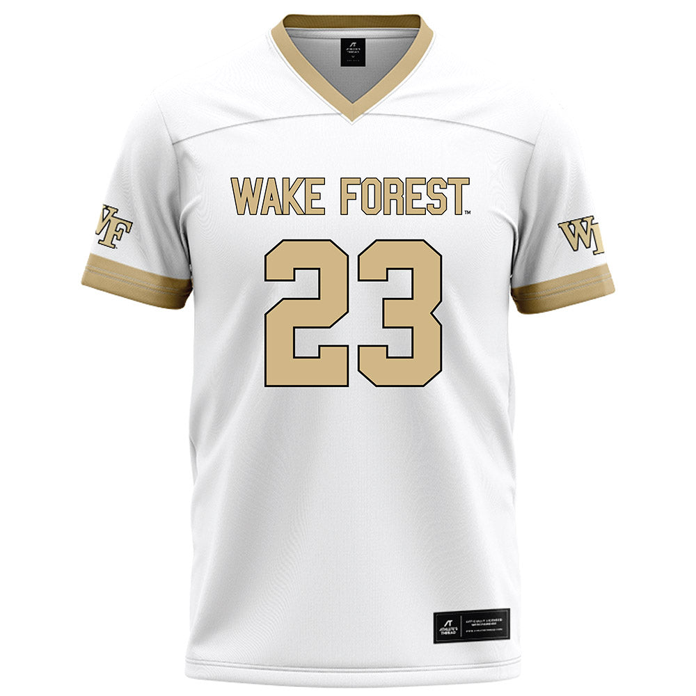 Wake Forest - NCAA Football : Braylon Johnson - White Football Jersey-0