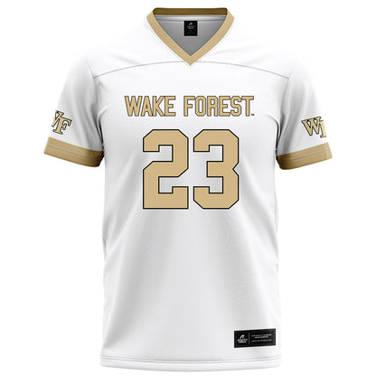 Wake Forest - NCAA Football : Braylon Johnson - White Football Jersey-0