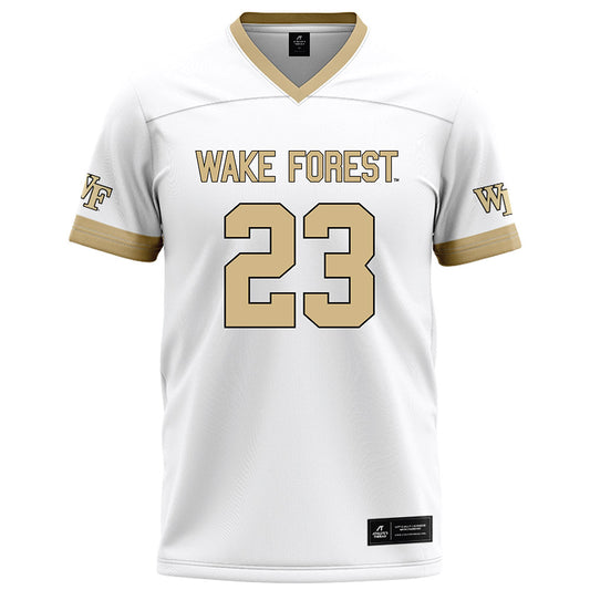 Wake Forest - NCAA Football : Braylon Johnson - White Football Jersey-0