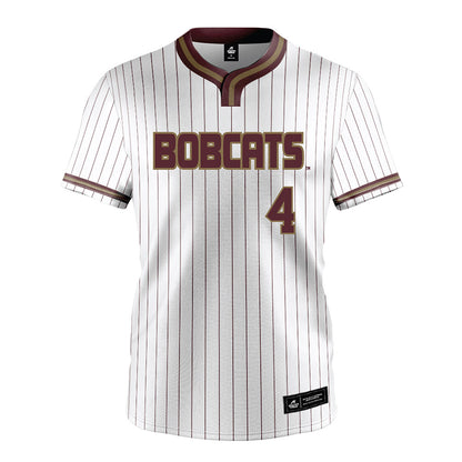 Texas State - NCAA Softball : Mayson Garrett - White Pinstripe Jersey-0