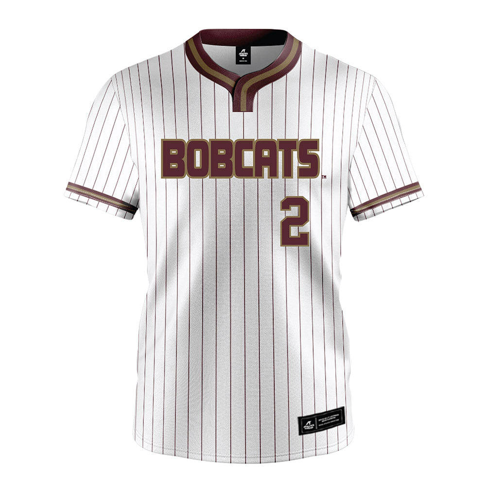 Texas State - NCAA Softball : Erin Peterson - White Pinstripe Jersey