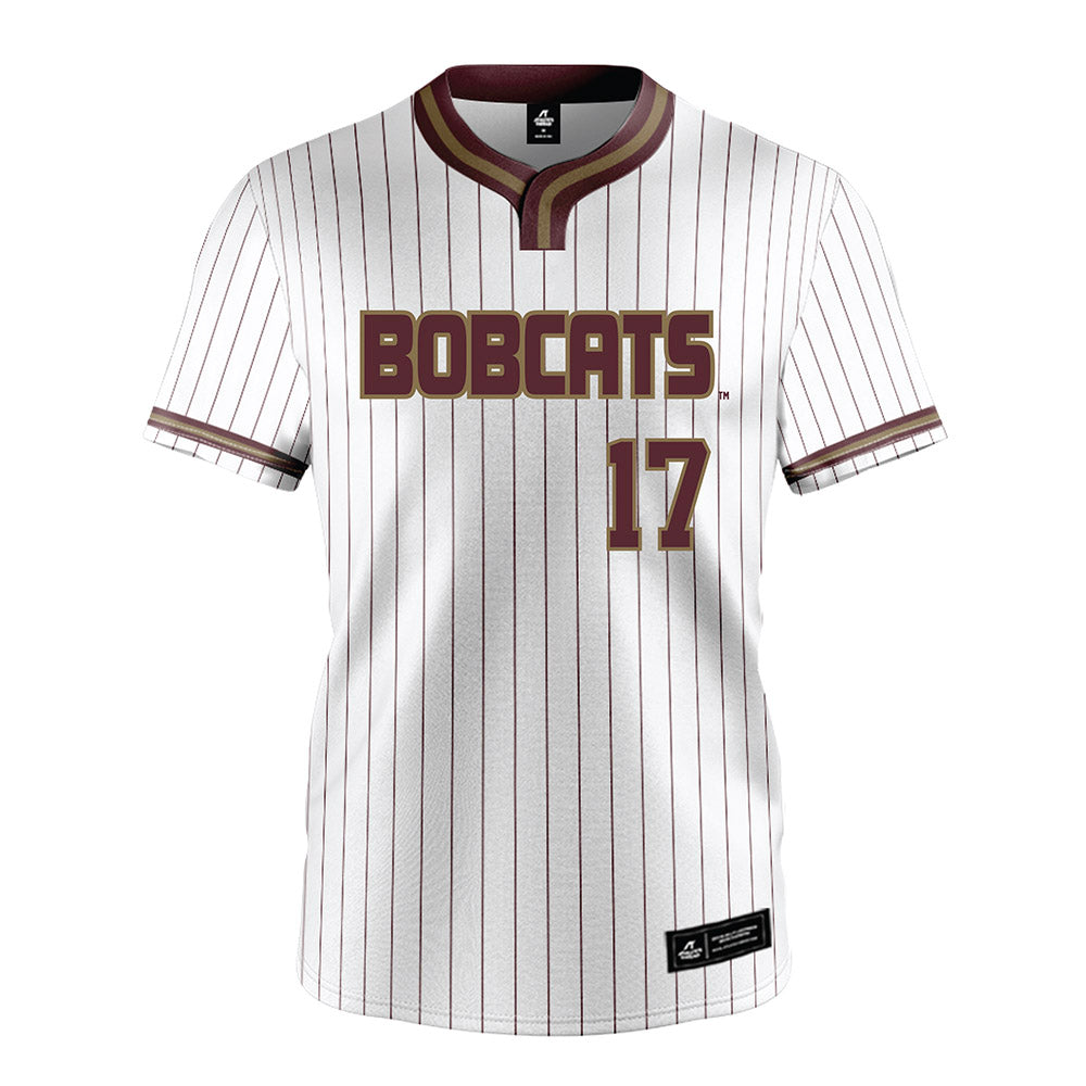 Texas State - NCAA Softball : Aiyana Coleman - White Pinstripe Jersey-0