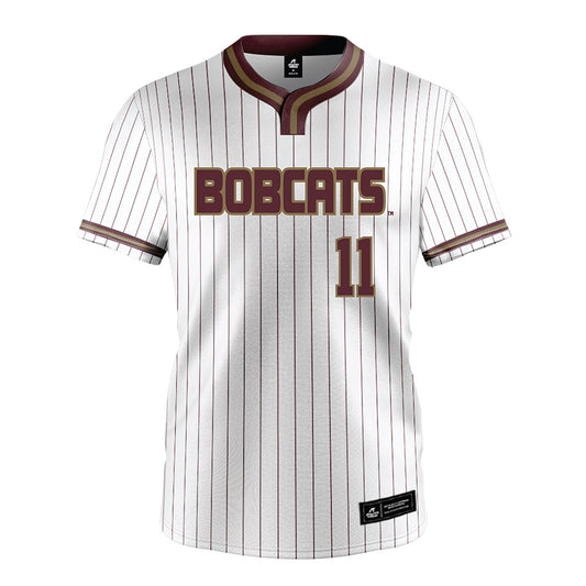 Texas State - NCAA Softball : Ava Renteria - White Pinstripe Jersey-0