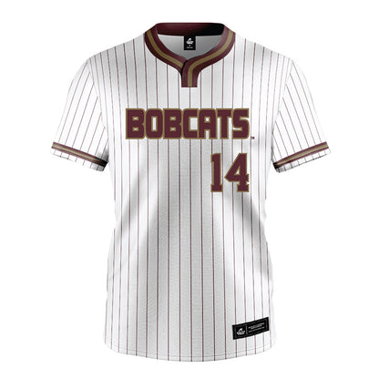 Texas State - NCAA Softball : Bailee Slack - White Pinstripe Jersey-0