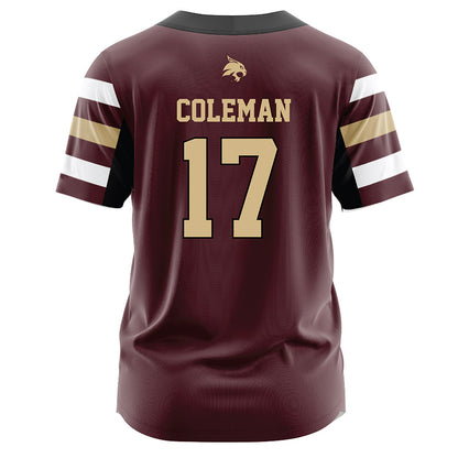 Texas State - NCAA Softball : Aiyana Coleman - Maroon Jersey-1
