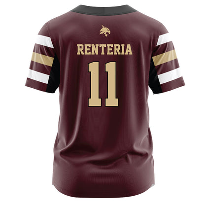 Texas State - NCAA Softball : Ava Renteria - Maroon Jersey-1
