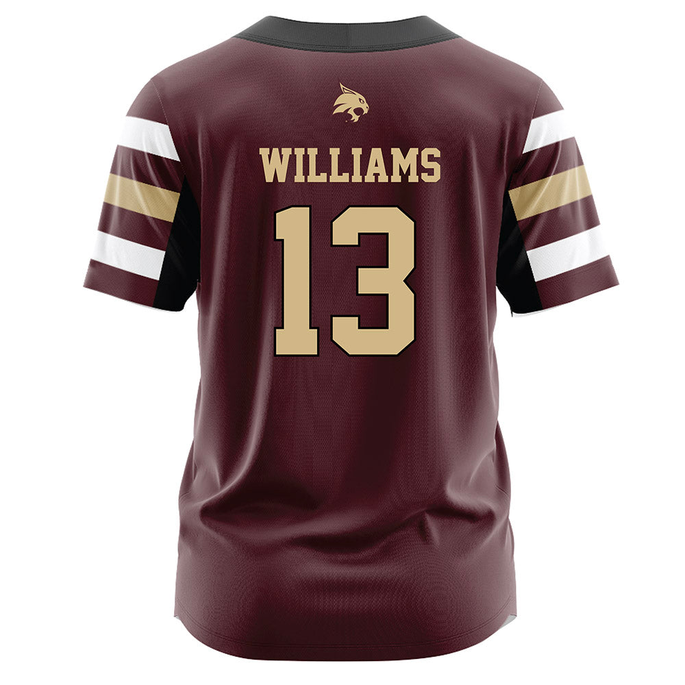 Texas State - NCAA Softball : Keely Williams - Maroon Jersey