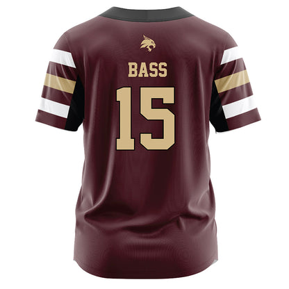 Texas State - NCAA Softball : Karmyn Bass - Maroon Jersey-1