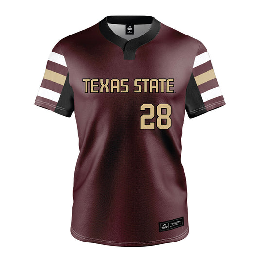 Texas State - NCAA Softball : Katarina Zarate - Maroon Jersey-0
