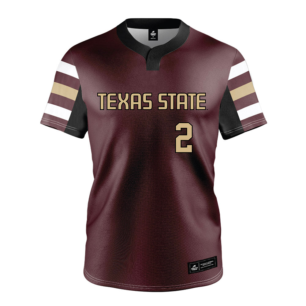 Texas State - NCAA Softball : Samantha Hood - Maroon Jersey-0