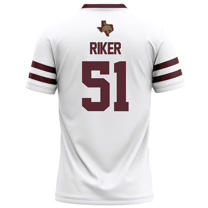 Texas State - NCAA Football : Brock Riker - White Football Jersey-1