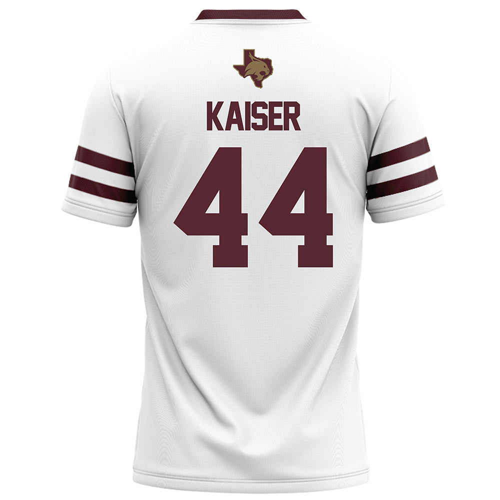 Texas State - NCAA Football : Karson Kaiser - White Football Jersey-1
