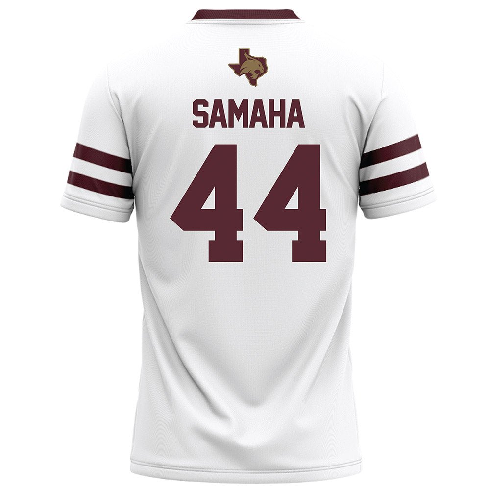 Texas State - NCAA Football : Austin Samaha - White Football Jersey