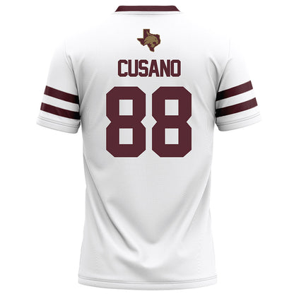 Texas State - NCAA Football : Tucker Cusano - White Football Jersey-1