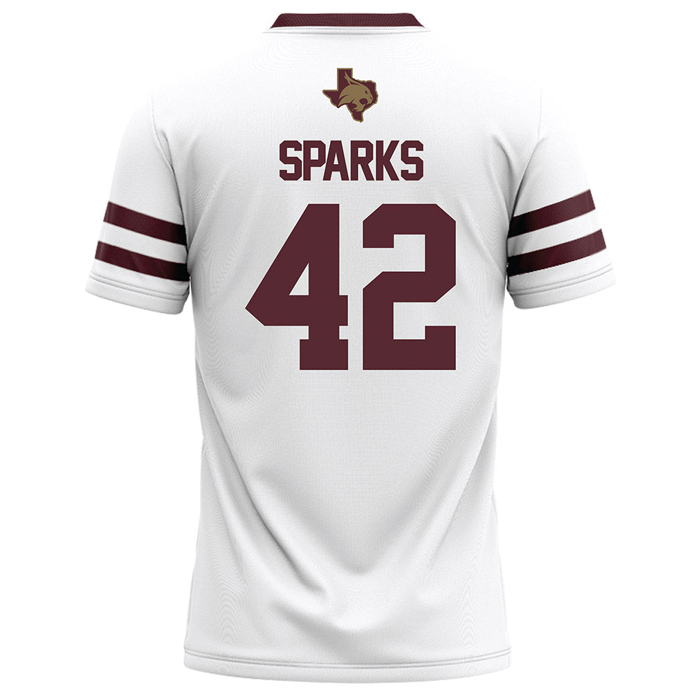 Texas State - NCAA Football : Colt Sparks - White Football Jersey-1