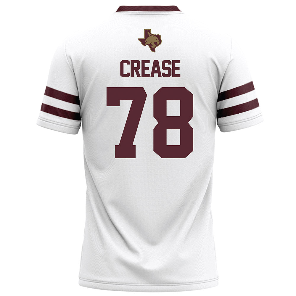 Texas State - NCAA Football : Anfernee Crease - White Football Jersey-1