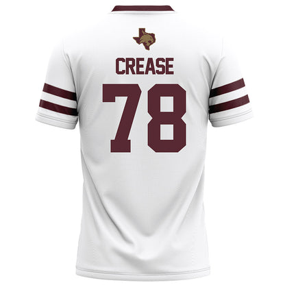 Texas State - NCAA Football : Anfernee Crease - White Football Jersey-1
