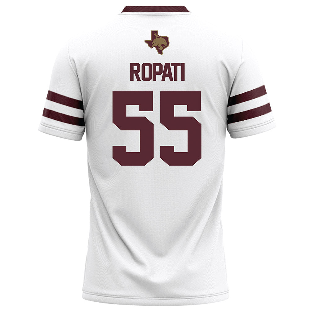 Texas State - NCAA Football : Etueni Ropati - White Football Jersey-1
