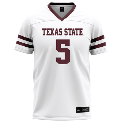 Texas State - NCAA Football : Jaylen Jenkins - White Football Jersey-0