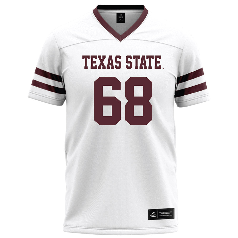 Texas State - NCAA Football : Sully Burns - White Football Jersey-0
