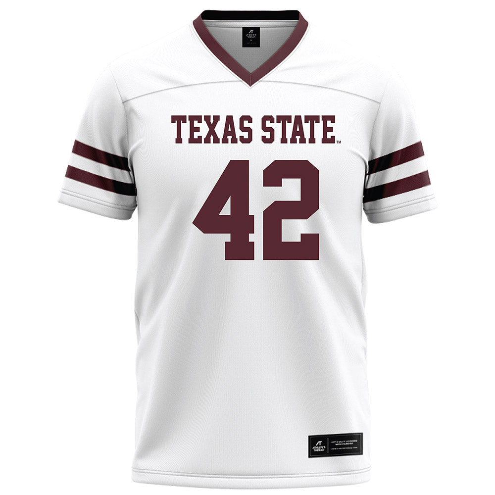 Texas State - NCAA Football : Colt Sparks - White Football Jersey-0