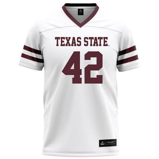 Texas State - NCAA Football : Colt Sparks - White Football Jersey-0