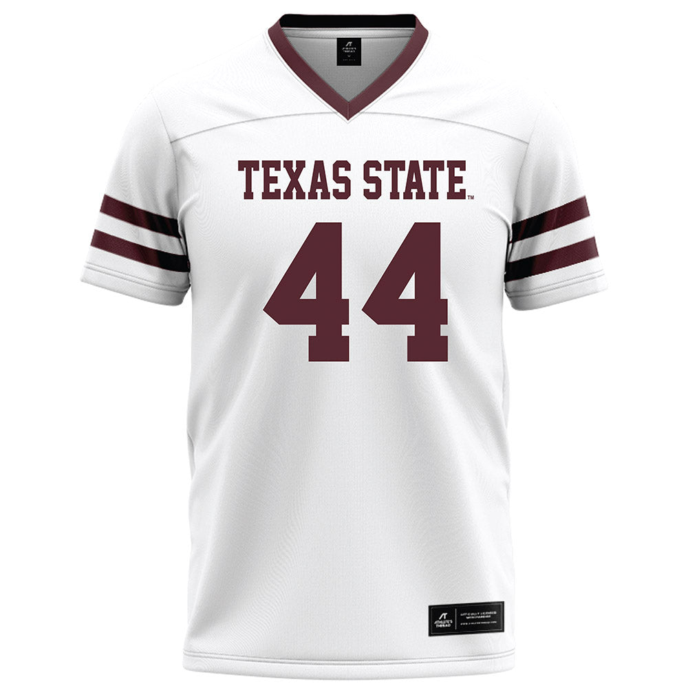 Texas State - NCAA Football : Austin Samaha - White Football Jersey