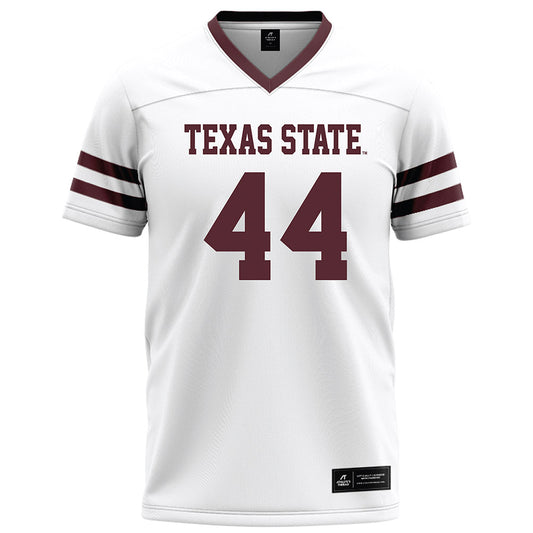 Texas State - NCAA Football : Karson Kaiser - White Football Jersey-0